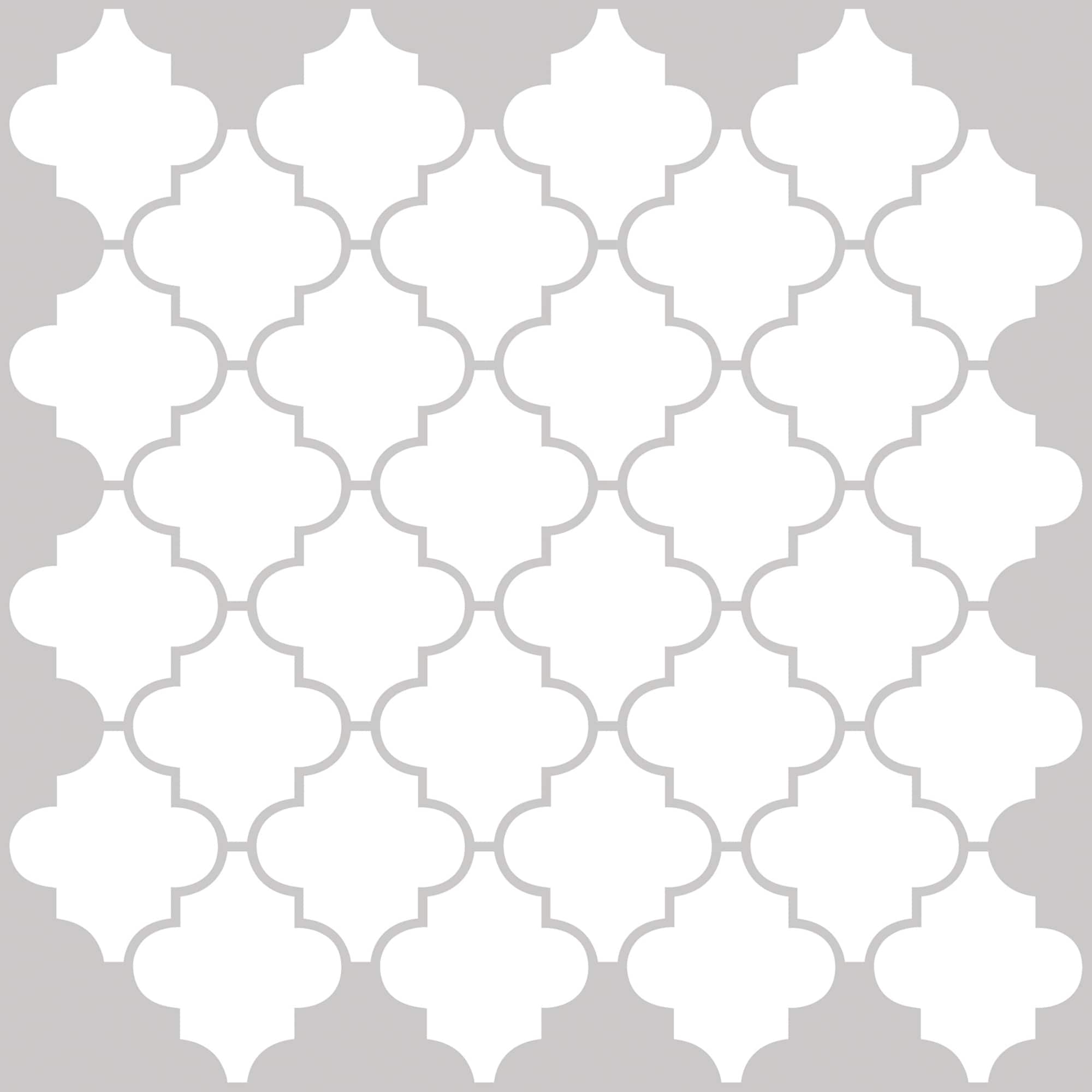 InHome Quatrefoil Peel & Stick Backsplash Tiles